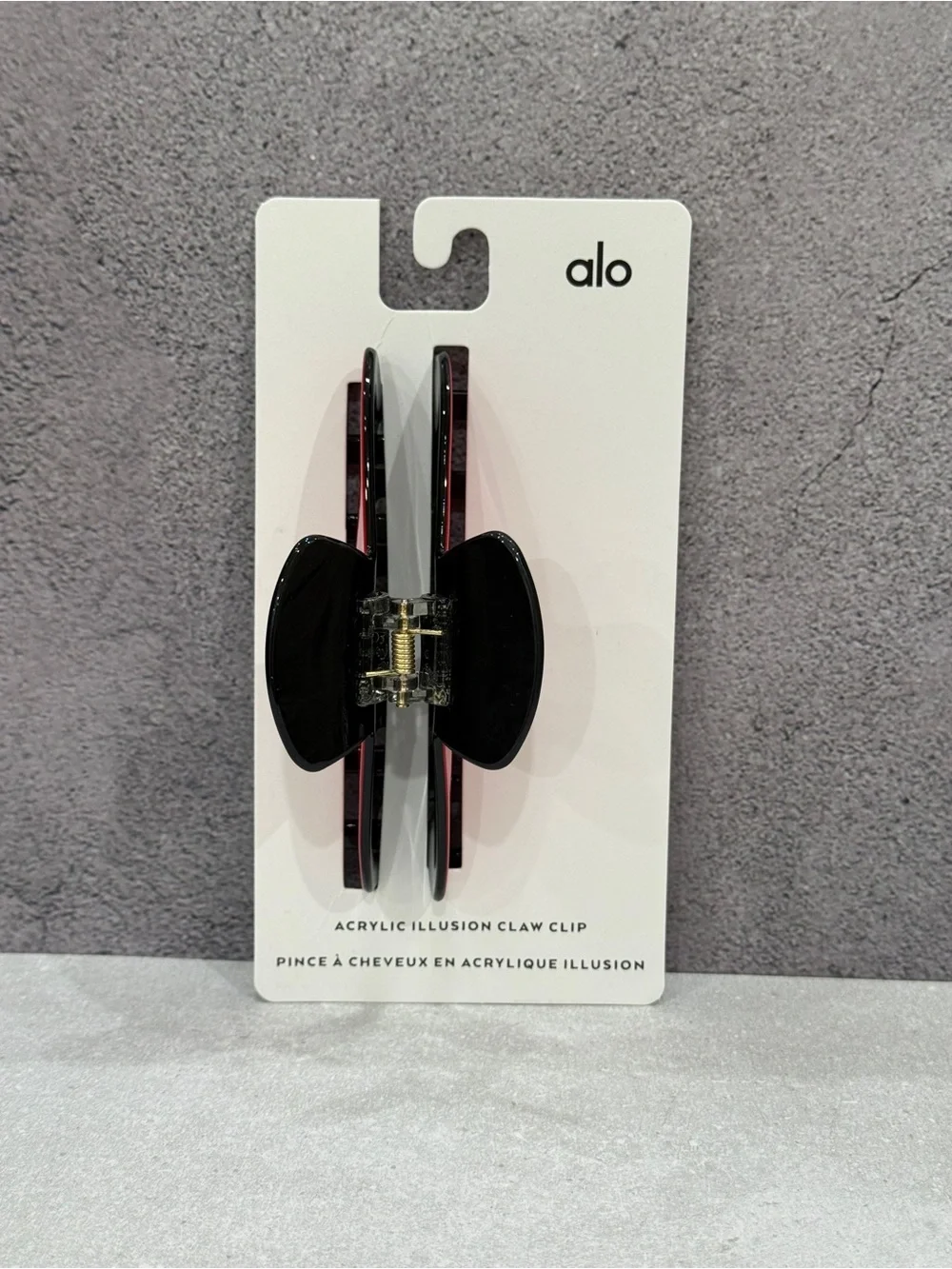 Alo Acrylic Illusion Claw hair Clips set of 2